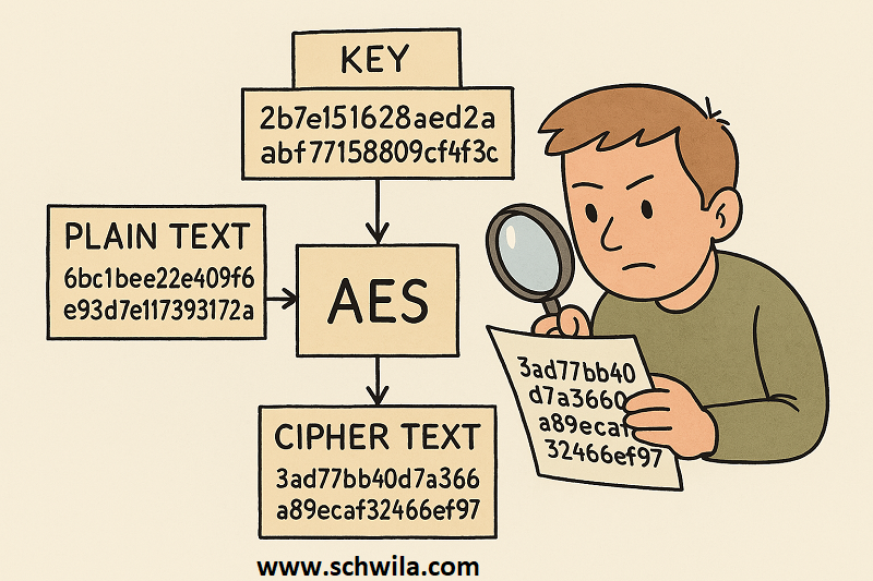 تحليل خوارزمية AES خطوة بخطوة