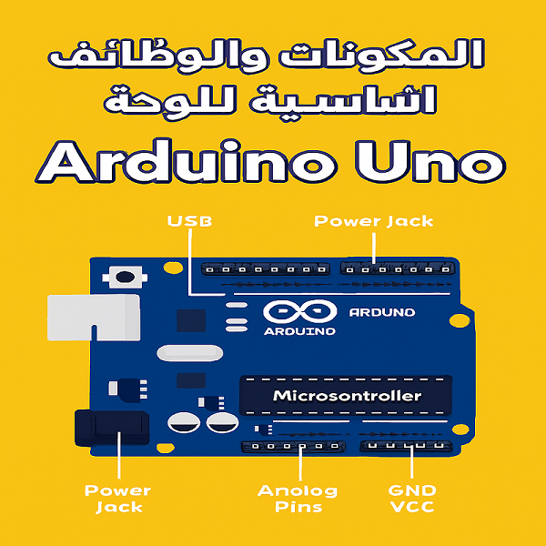 المكونات والوظائف الأساسية للوحة Arduino Uno