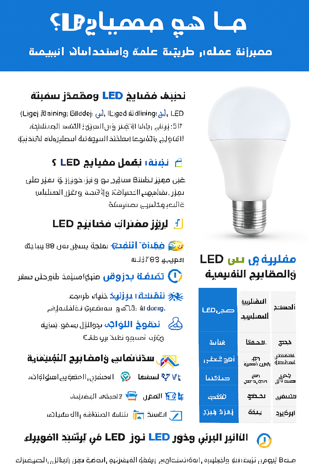 ما هو مصباح LED؟